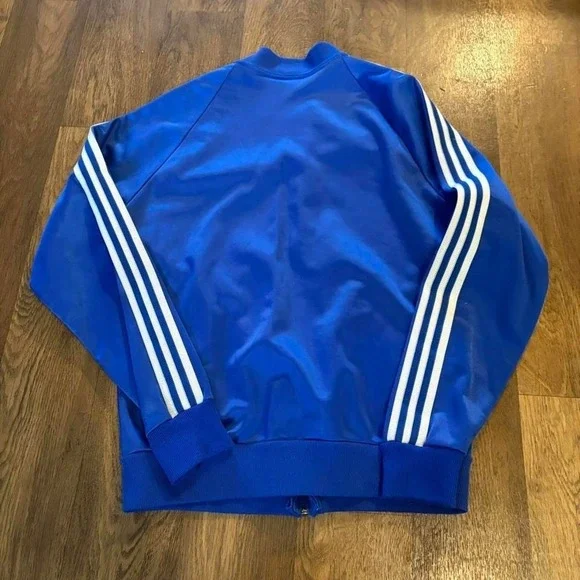 Rare Vintage 1980's Adidas Made in USA ATP Keyrolan Royal Blue 2pc Tracksuit Med - Picture 5 of 8